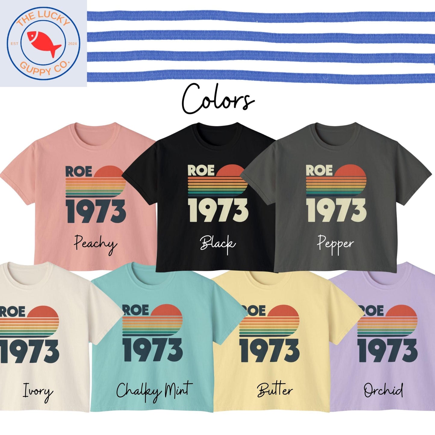 Roe 1973 Womens Boxy T-Shirt: Abortion is Healthcare, Women's Rights are Human Rights, Bans off Our Bodies, Mother By Choice For Choice