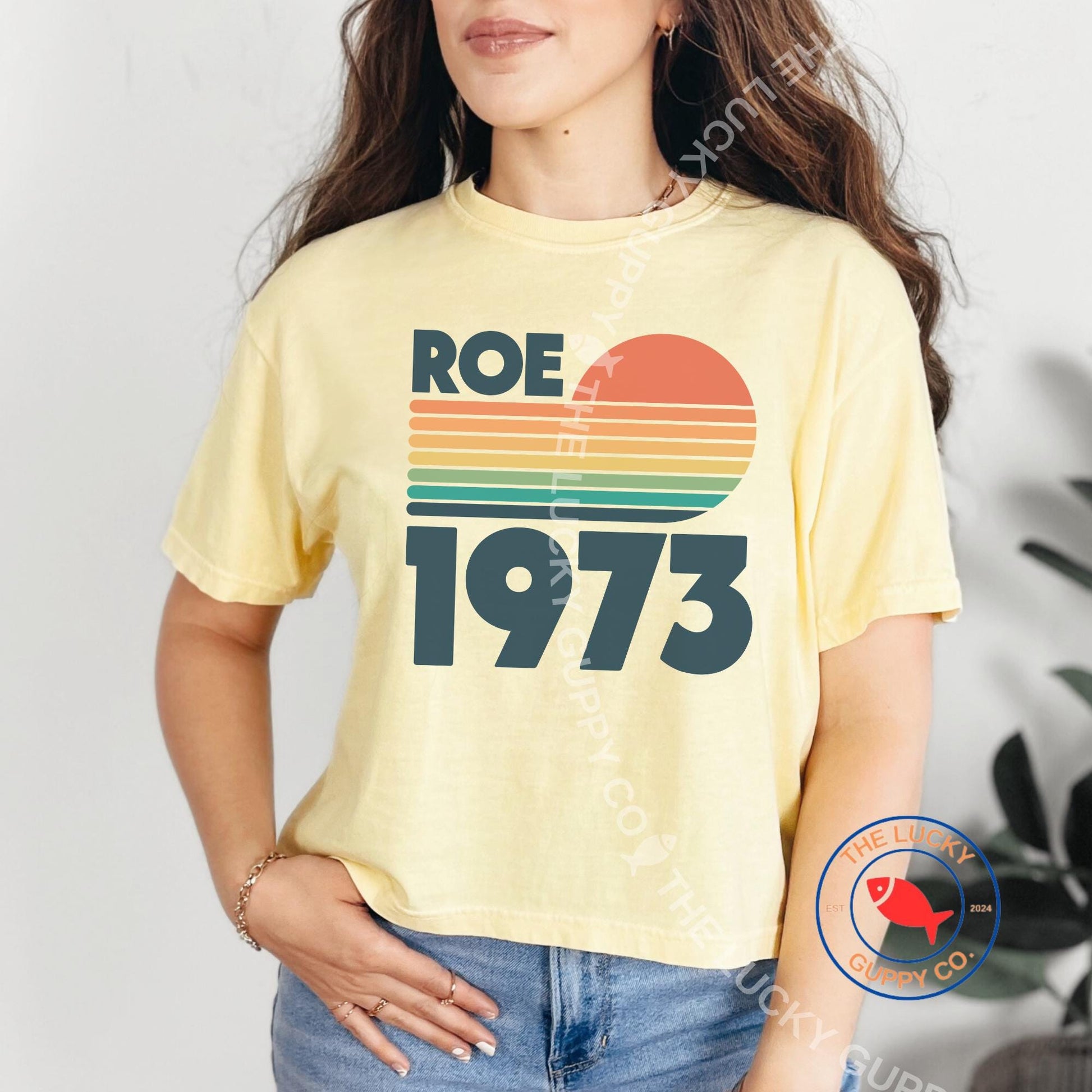 Roe 1973 Womens Boxy T-Shirt: Abortion is Healthcare, Women's Rights are Human Rights, Bans off Our Bodies, Mother By Choice For Choice