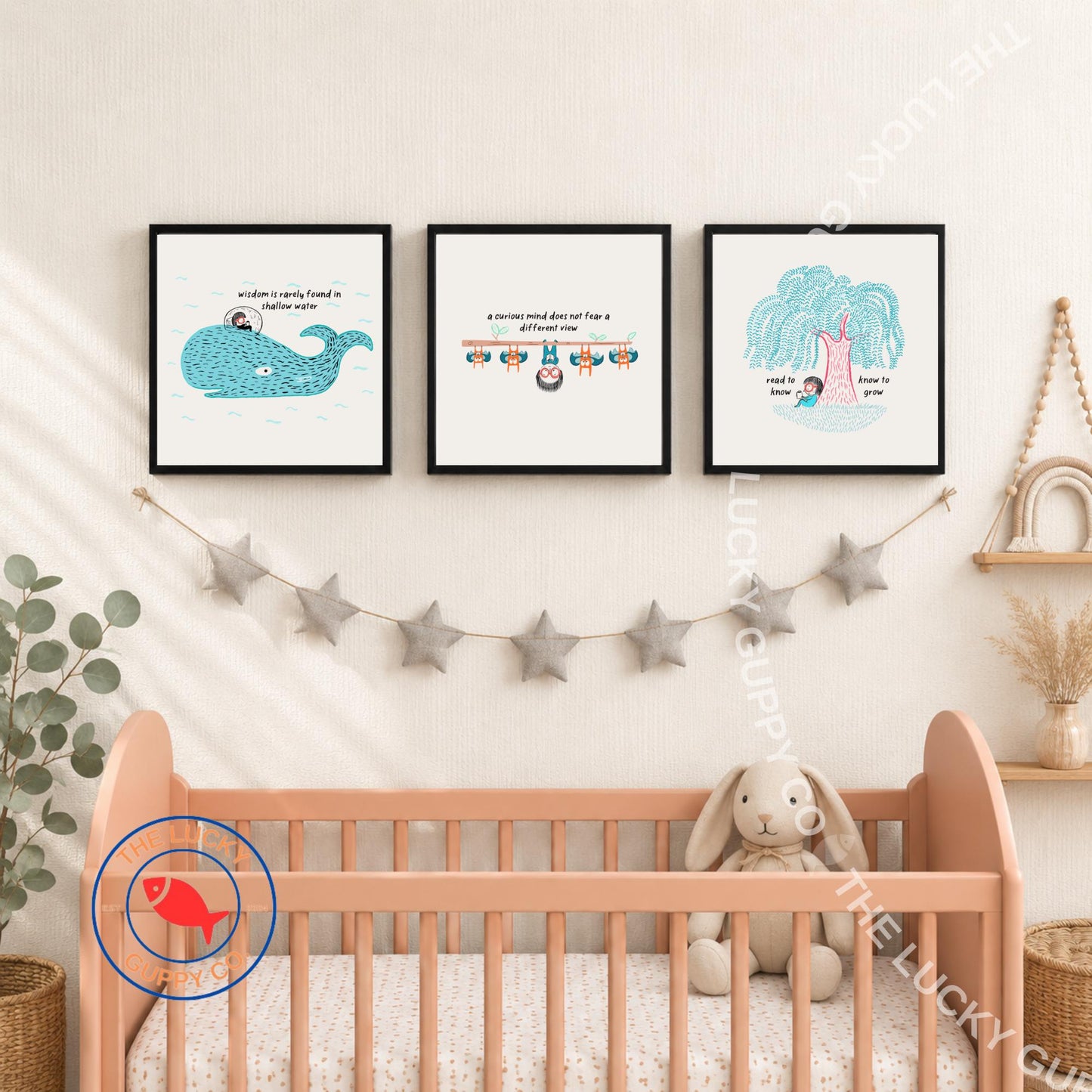 Whimsical Reading Children's Wall Art: Readers and Leaders, Read Banned Books Posters, Liberal Kids Room Art