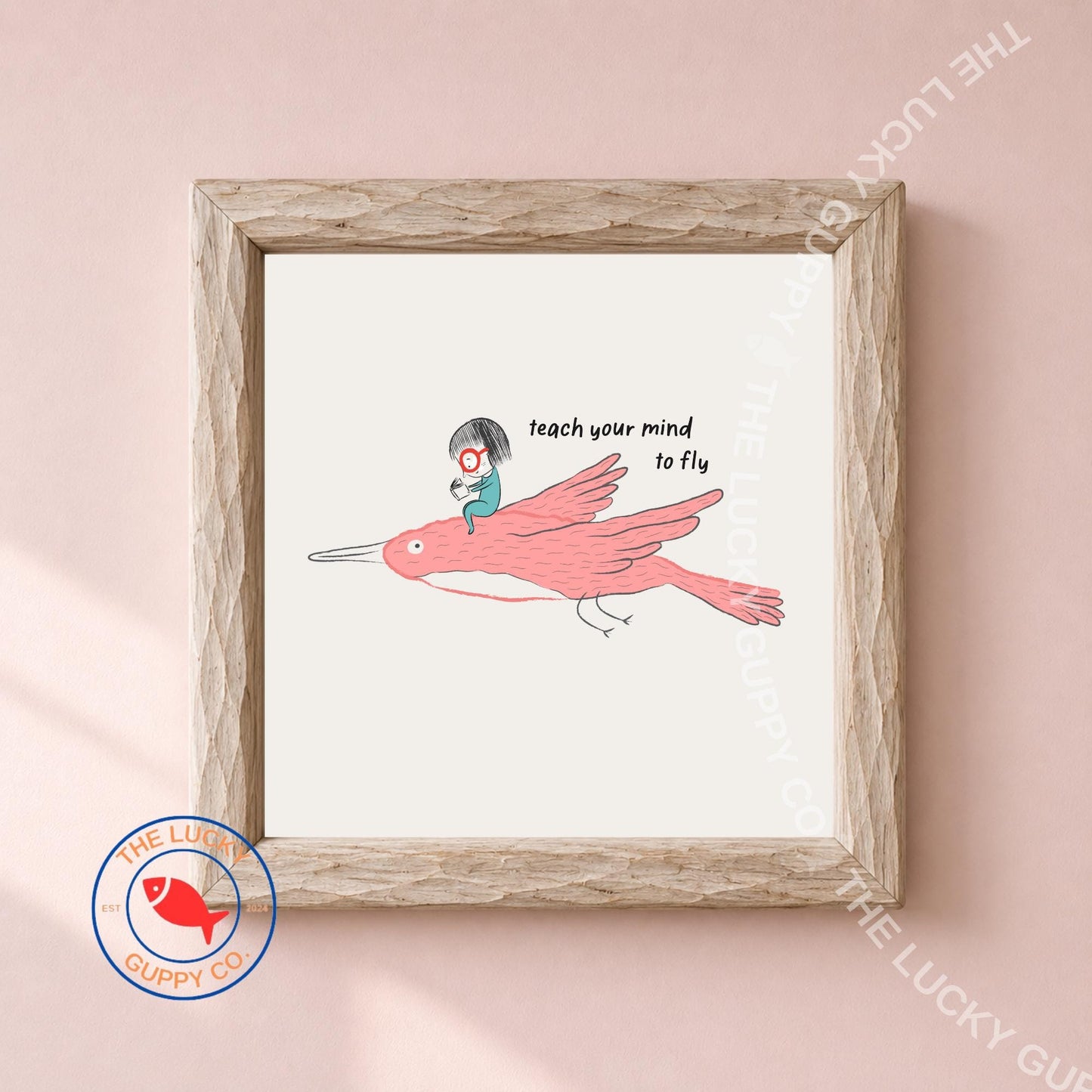 Whimsical Reading Children's Wall Art: Readers and Leaders, Read Banned Books Posters, Liberal Kids Room Art