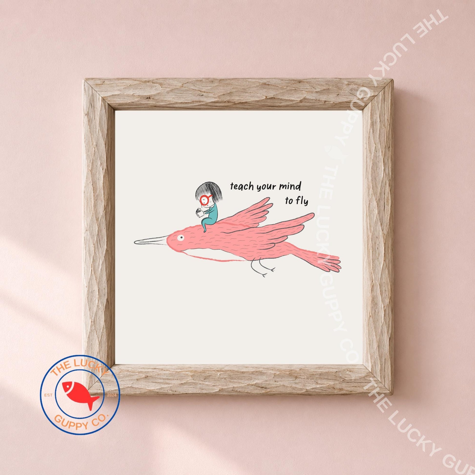 Whimsical Reading Children's Wall Art: Readers and Leaders, Read Banned Books Posters, Liberal Kids Room Art